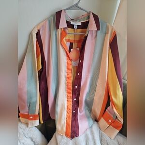 Multicolor Striped Blouse, Target X Noel Collab